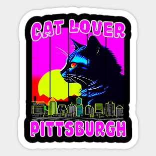 Cat Lover PIttsburgh Pennsylvania Home Pride Sticker